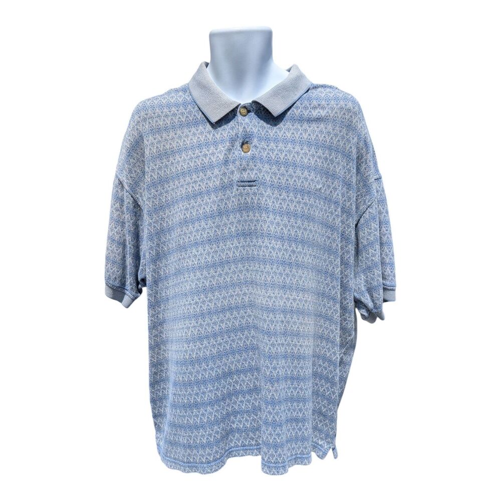 Croft & Barrow Mens Polo Shirt Size XL Short Sleeve Top Button Front Collar